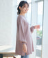 【安田美沙子さん着用】ボリュームパフスリーブニットチュニック